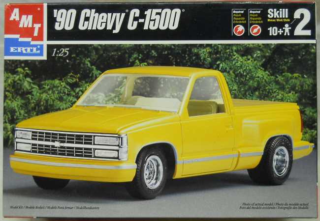 AMT 1/25 1990 Chevrolet C1500 Silverado Pickup Truck, 6082 plastic model kit